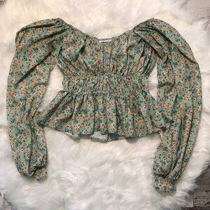 VIGOSS Floral Print Blouse SIZE M